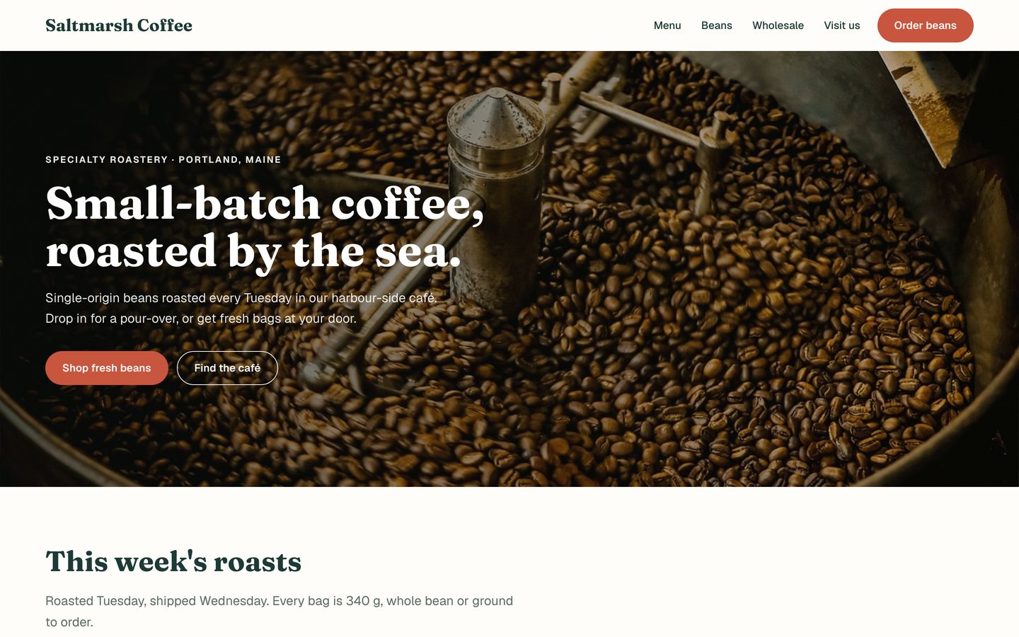 A published website
