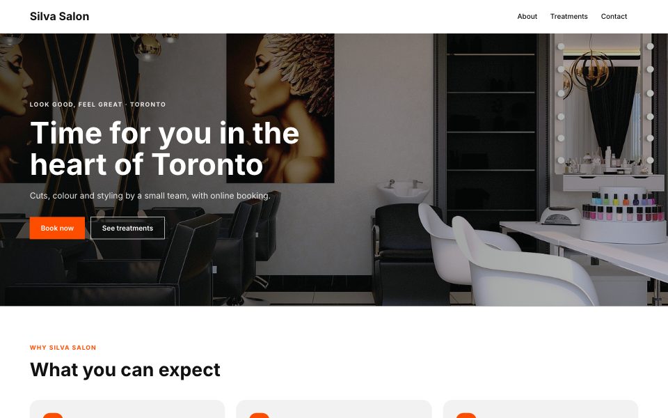 Silva Salon layout